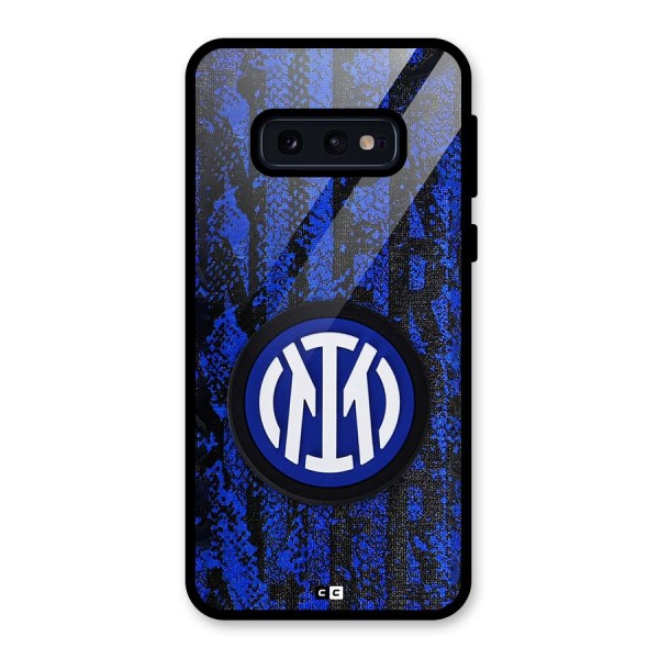 Inter Milan Texture Glass Back Case for Galaxy S10e