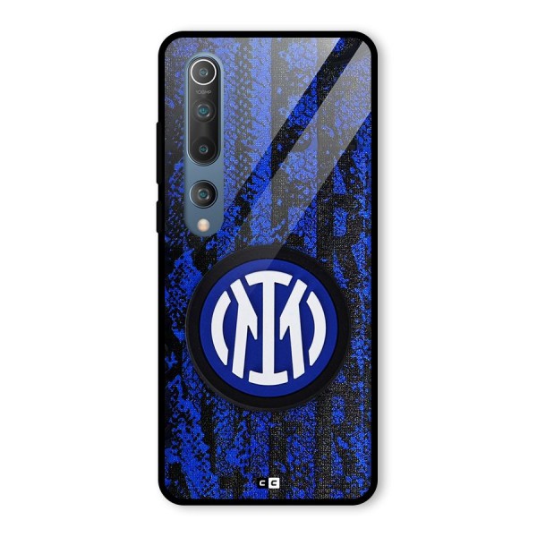 Inter Milan Texture Glass Back Case for Mi 10