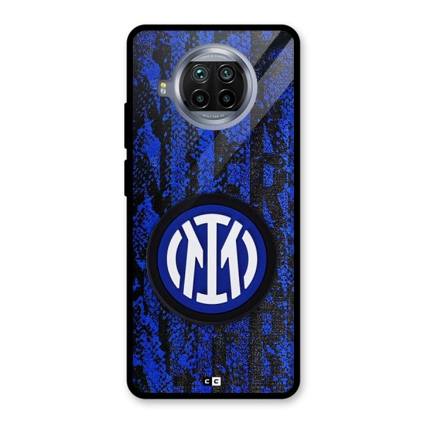 Inter Milan Texture Glass Back Case for Mi 10i