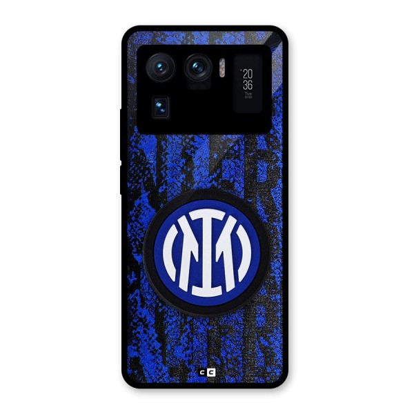 Inter Milan Texture Glass Back Case for Mi 11 Ultra