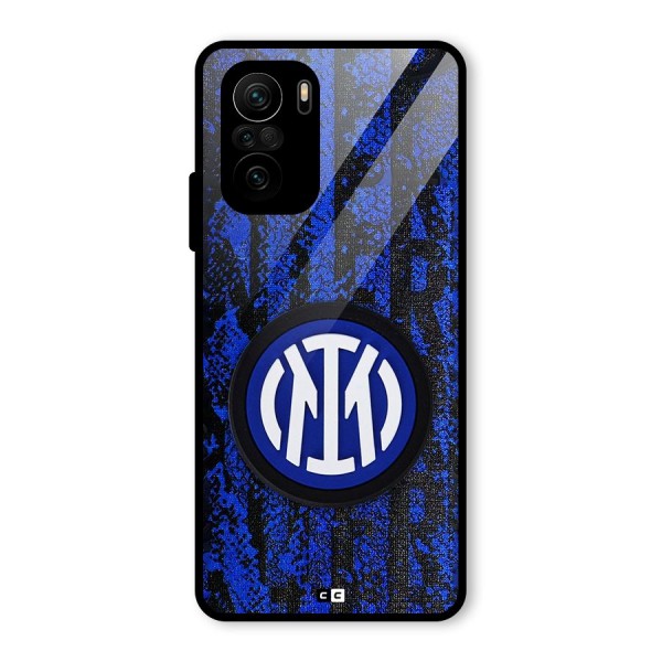 Inter Milan Texture Glass Back Case for Mi 11x