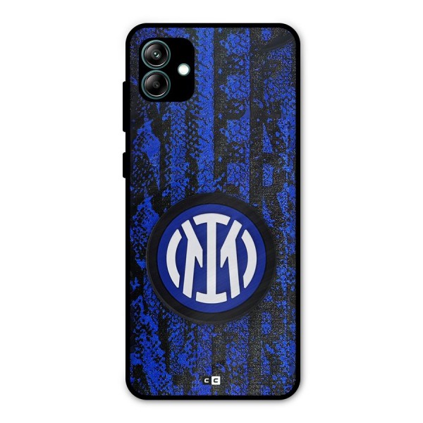 Inter Milan Texture Metal Back Case for Galaxy A04