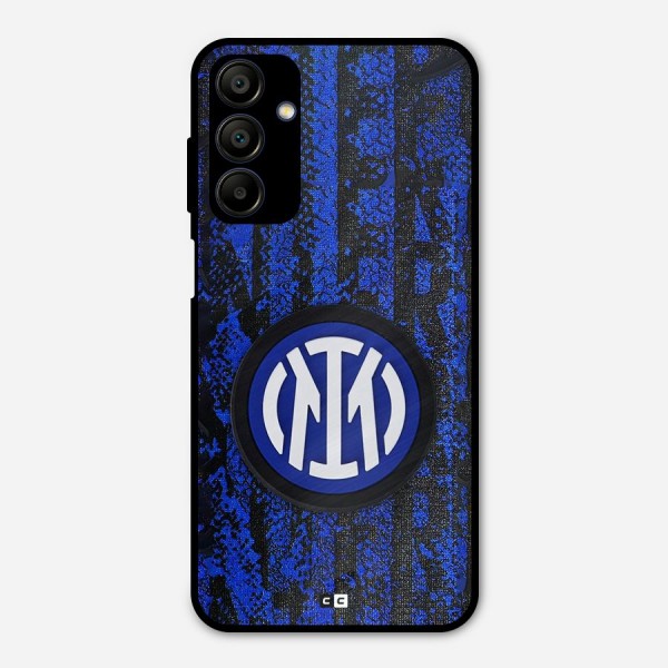 Inter Milan Texture Metal Back Case for Galaxy A15 5G