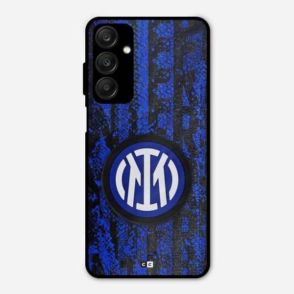 Inter Milan Texture Metal Back Case for Galaxy A25 5G