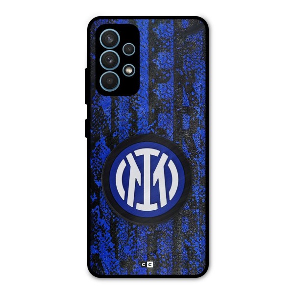 Inter Milan Texture Metal Back Case for Galaxy A32