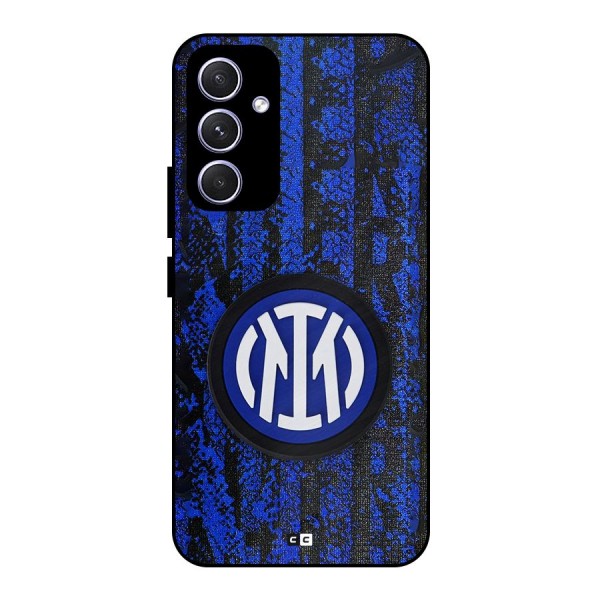 Inter Milan Texture Metal Back Case for Galaxy A54