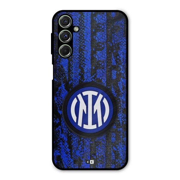 Inter Milan Texture Metal Back Case for Galaxy F34