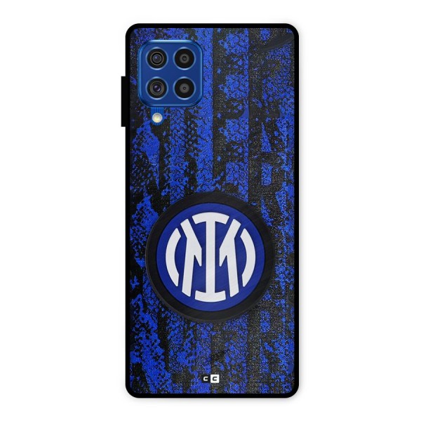 Inter Milan Texture Metal Back Case for Galaxy F62