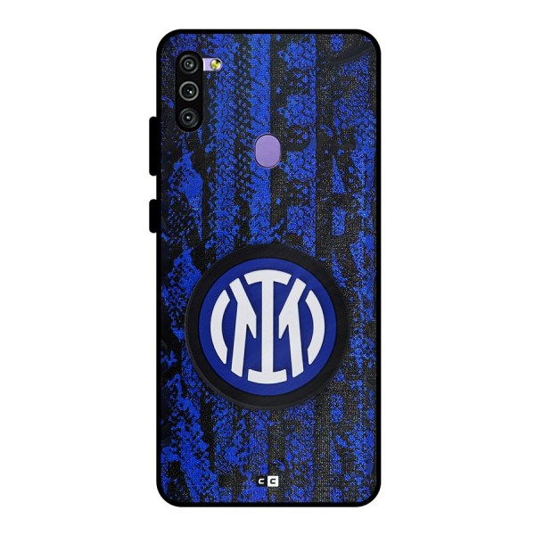 Inter Milan Texture Metal Back Case for Galaxy M11