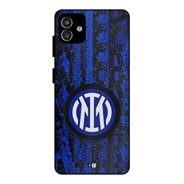 Inter Milan Texture Metal Back Case for Galaxy M13 5G