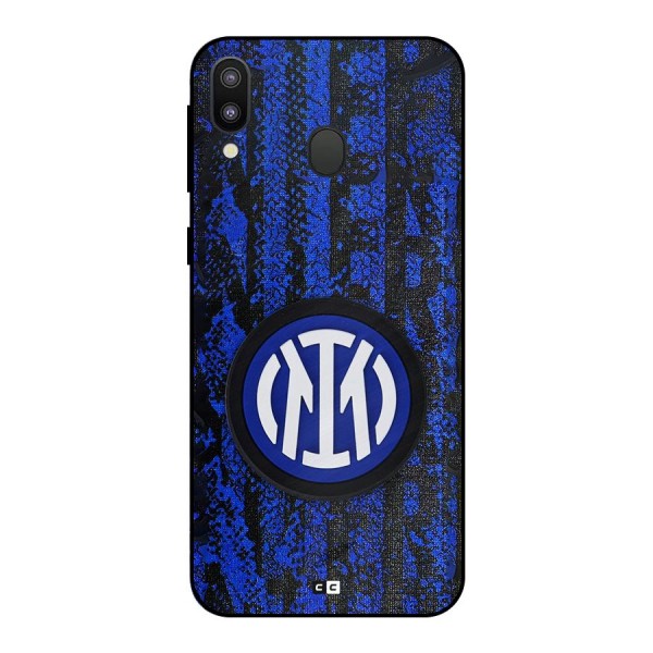 Inter Milan Texture Metal Back Case for Galaxy M20