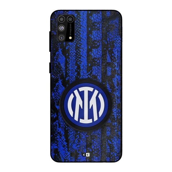 Inter Milan Texture Metal Back Case for Galaxy M31