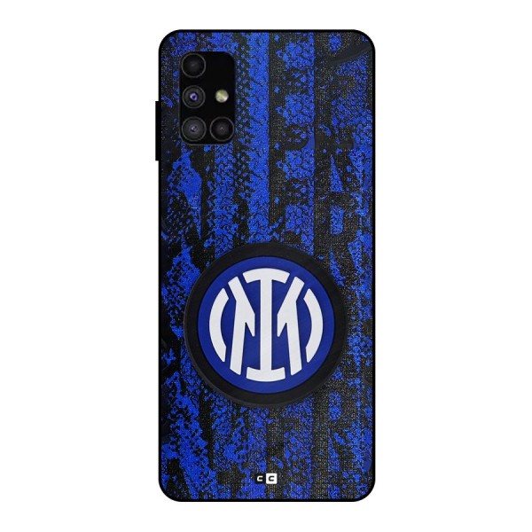 Inter Milan Texture Metal Back Case for Galaxy M51