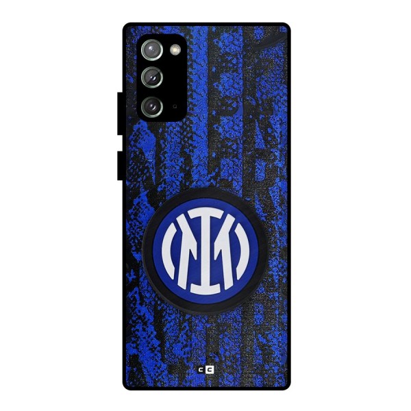 Inter Milan Texture Metal Back Case for Galaxy Note 20