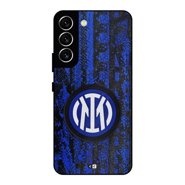 Inter Milan Texture Metal Back Case for Galaxy S22 5G