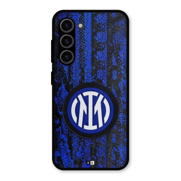 Inter Milan Texture Metal Back Case for Galaxy S23