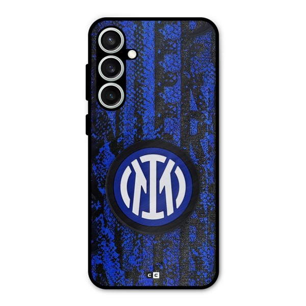 Inter Milan Texture Metal Back Case for Galaxy S23 FE