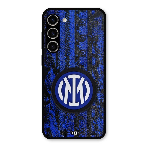 Inter Milan Texture Metal Back Case for Galaxy S23 Plus