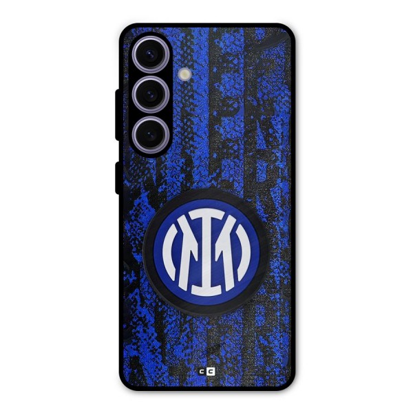 Inter Milan Texture Metal Back Case for Galaxy S24