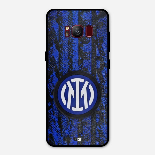 Inter Milan Texture Metal Back Case for Galaxy S8