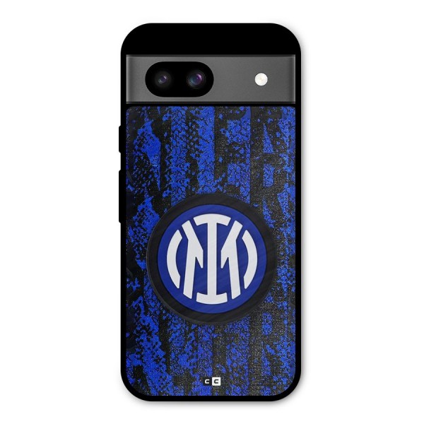 Inter Milan Texture Metal Back Case for Google Pixel 8a