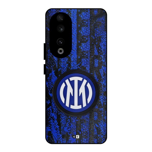 Inter Milan Texture Metal Back Case for Honor 90