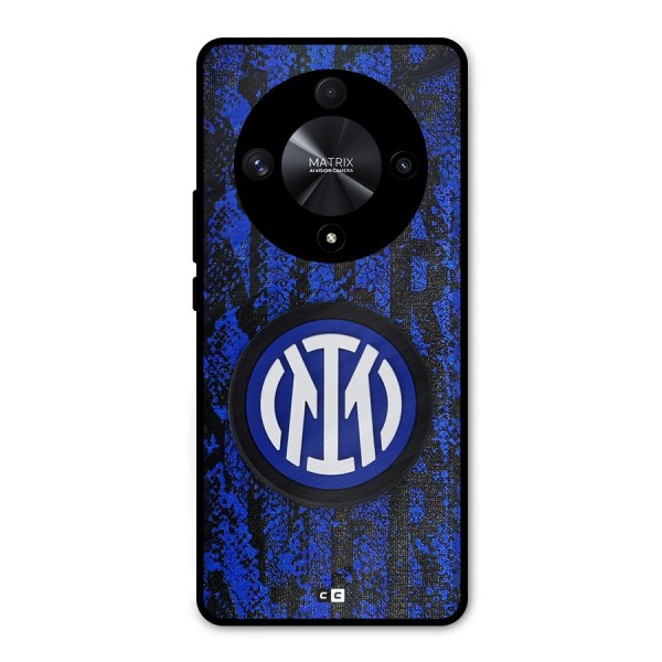 Inter Milan Texture Metal Back Case for Honor X9b