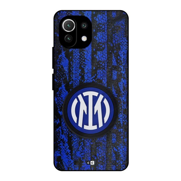 Inter Milan Texture Metal Back Case for Mi 11 Lite