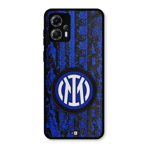 Inter Milan Texture Metal Back Case for Moto G13