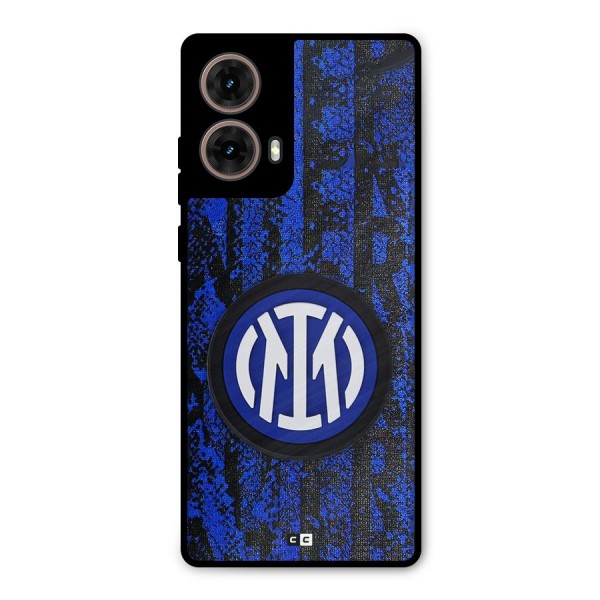 Inter Milan Texture Metal Back Case for Moto G85