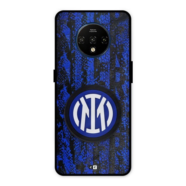 Inter Milan Texture Metal Back Case for OnePlus 7T