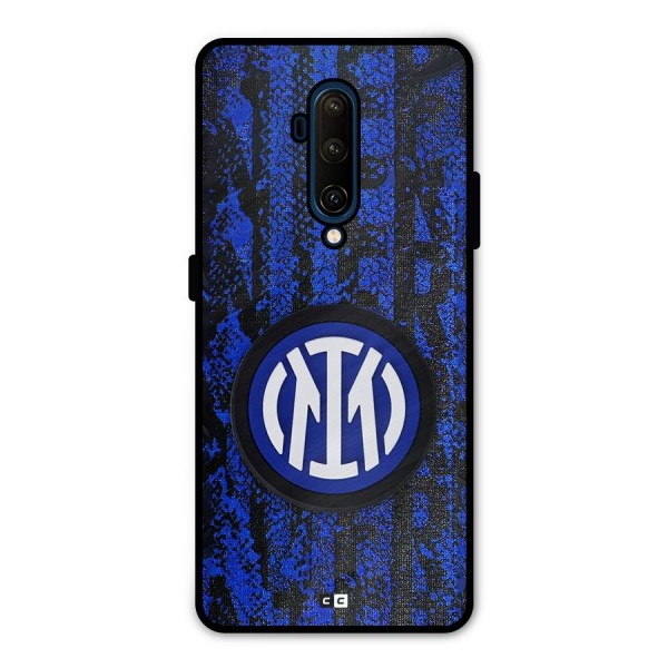 Inter Milan Texture Metal Back Case for OnePlus 7T Pro