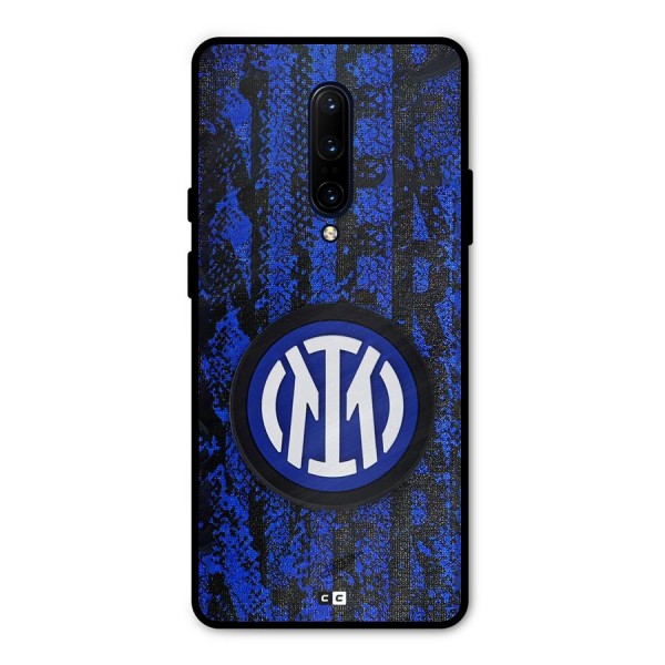 Inter Milan Texture Metal Back Case for OnePlus 7 Pro