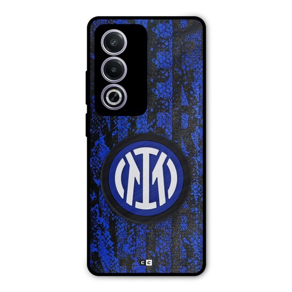 Inter Milan Texture Metal Back Case for Oppo A3 Pro