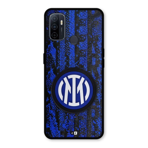 Inter Milan Texture Metal Back Case for Oppo A53