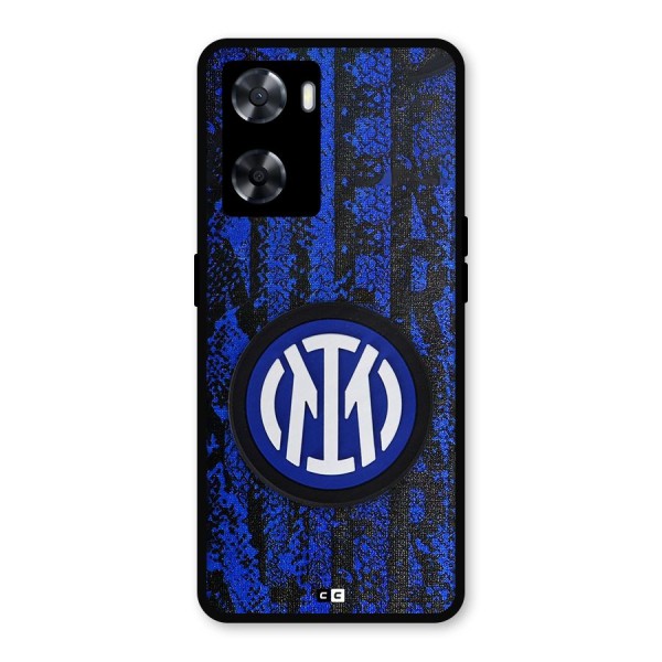 Inter Milan Texture Metal Back Case for Oppo A77