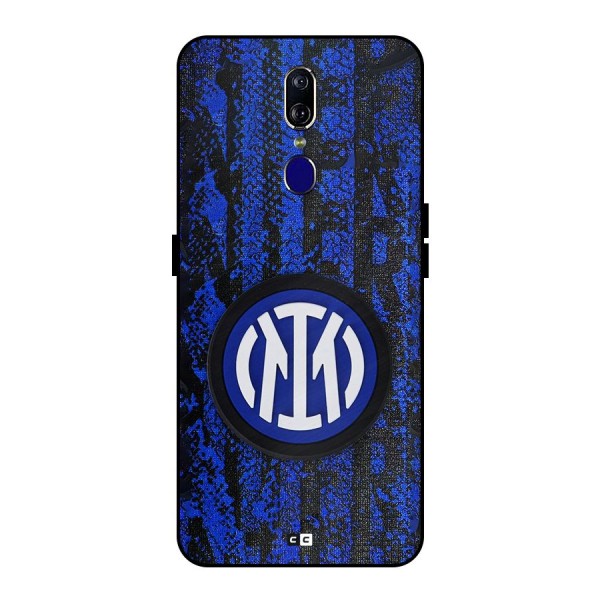 Inter Milan Texture Metal Back Case for Oppo F11