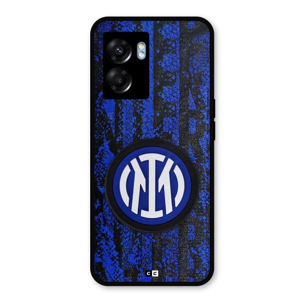 Inter Milan Texture Metal Back Case for Oppo K10 (5G)