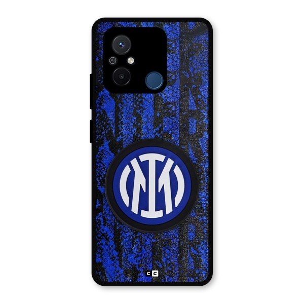 Inter Milan Texture Metal Back Case for Poco C55