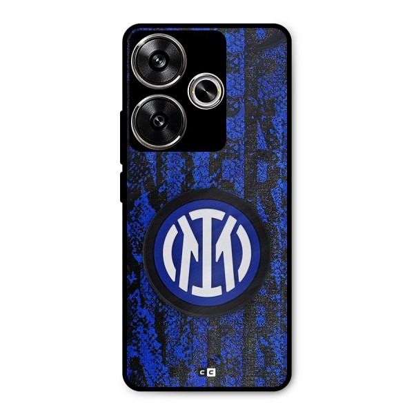 Inter Milan Texture Metal Back Case for Poco F6