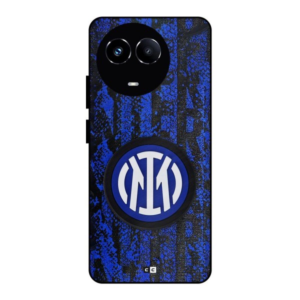 Inter Milan Texture Metal Back Case for Realme 11X