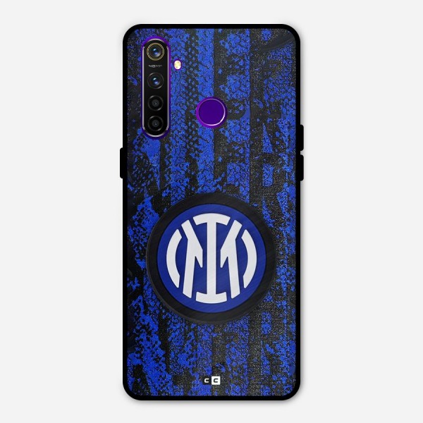 Inter Milan Texture Metal Back Case for Realme 5 Pro