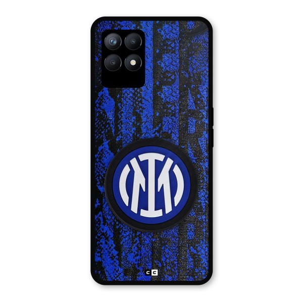 Inter Milan Texture Metal Back Case for Realme 8i