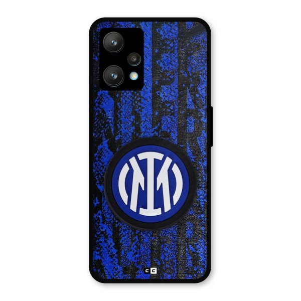 Inter Milan Texture Metal Back Case for Realme 9