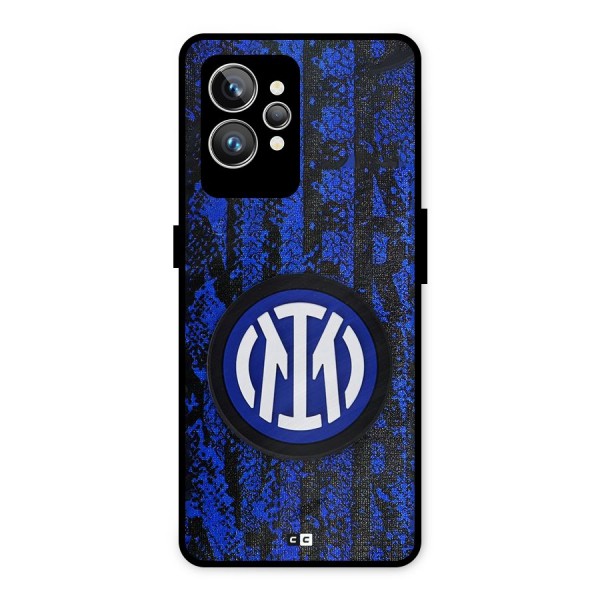 Inter Milan Texture Metal Back Case for Realme GT2 Pro