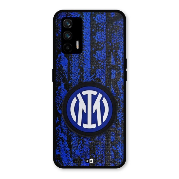 Inter Milan Texture Metal Back Case for Realme GT 5G