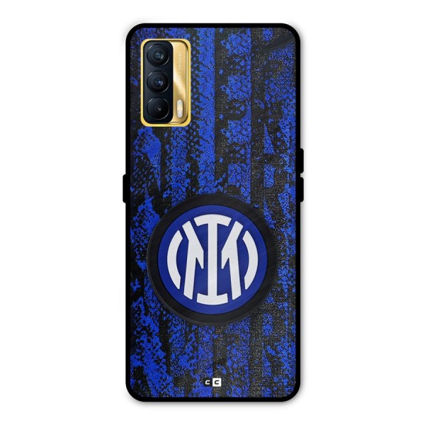 Inter Milan Texture Metal Back Case for Realme X7