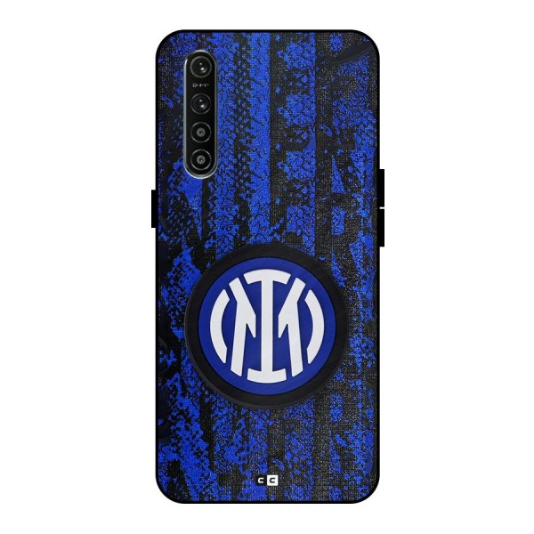 Inter Milan Texture Metal Back Case for Realme XT