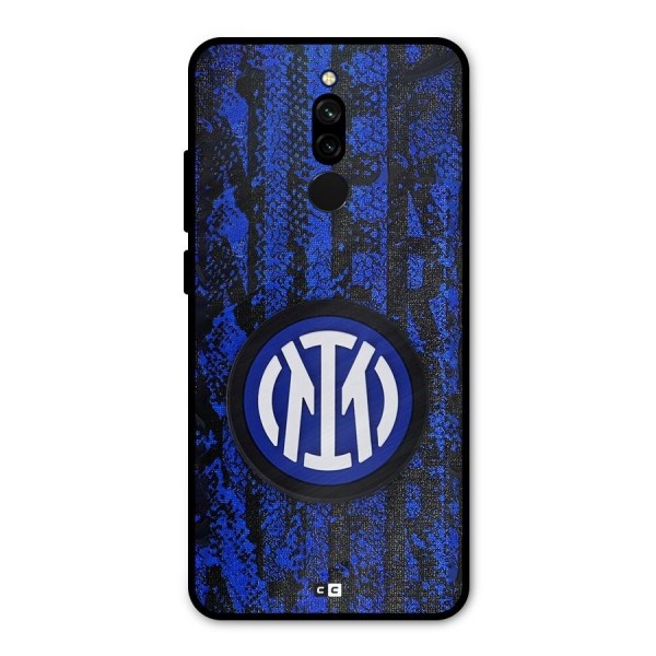 Inter Milan Texture Metal Back Case for Redmi 8