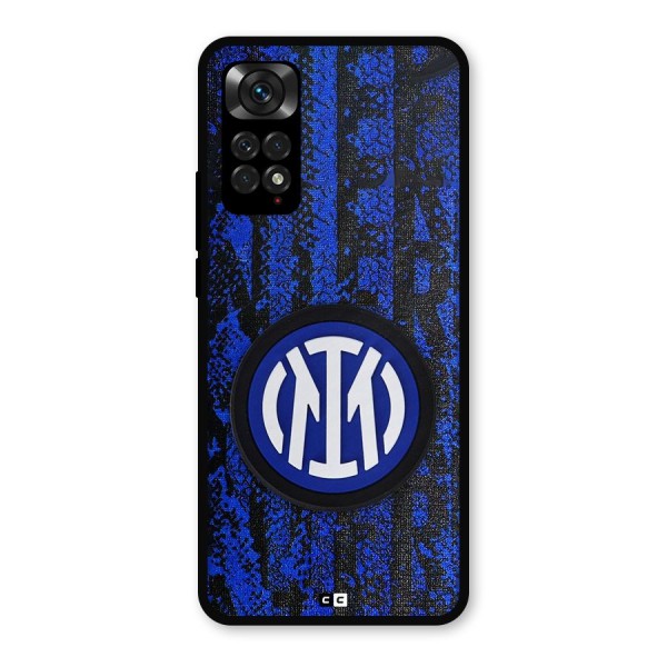 Inter Milan Texture Metal Back Case for Redmi Note 11